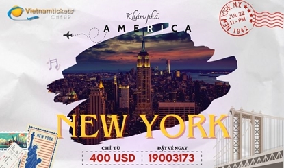  Vé máy bay Hà Nội New York giá rẻ | Chỉ từ 320 USD